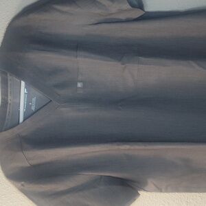 Grey fabletics nurse scrub top